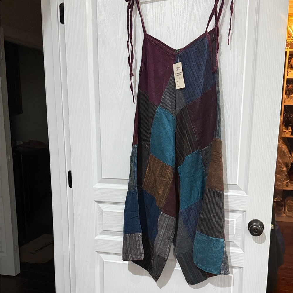 Boho Patchwork Sleeveless Jumper